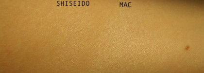 Shiseido luminizing Satin Face Color WT 905 и MAC Cream Color Base Luna