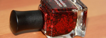 Готические рубиново-красные тапочки. Лак Deborah Lippmann Ruby red slippers