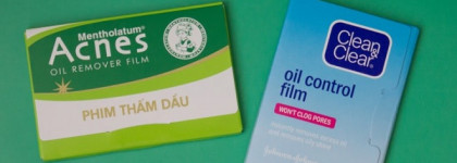 Матирующие салфетки для лица Mentholatum Acnes Oil Remover Film и Clean&Clear Oil Control Film