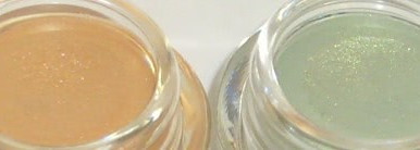 Shiseido Hydro-Powder Eye Shadow – Кремовые пудровые тени – тон Н13 Clover Dew и тон Н1 Goldlight