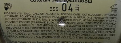 BeYu Catwalk Trio Star тени для век (№04) - новинка!