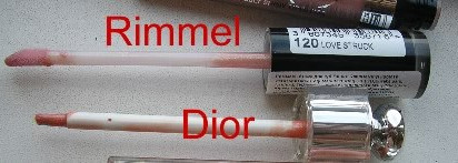 Rimmel Vinyl Gloss Voluptuously Shiny Lipgloss  (тон 120) - или может ли масс заменить люкс?