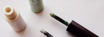 Oriflame shimmer eye dust Emerald green, Pearly white