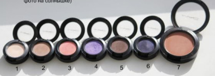 Мое M.A.C.овое поле: часть 1 (новые свотчи теней)