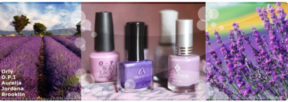 Лавандовые лаки - 5 штучек от Фиолетового к Розовому