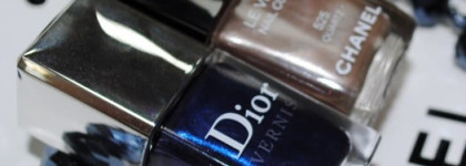 Итоги моей осени - Chanel Le Vernis #525 Quartz и Dior Vernis #908 Tuxedo