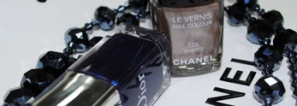 Итоги моей осени - Chanel Le Vernis #525 Quartz и Dior Vernis #908 Tuxedo