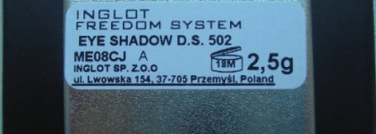 Первое знакомство с Inglot. Часть первая: Inglot Eye Shadow  D.s. #488, D.s. # 502,  D.s. #457, # AMC Shine 28