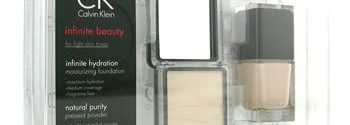 Набор по уходу за кожей Infinite Beauty Set от Calvin Klein (Infinite Beauty Set - For Light Skin Tones ( Foundation # 113, Pressed Powder # 106 )