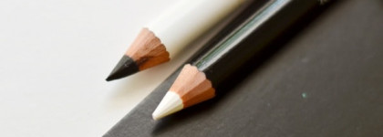 Мир черно-бел. С каялами от El Corazon Kohl-kajal soft eyeliner # 1 black # 2 white