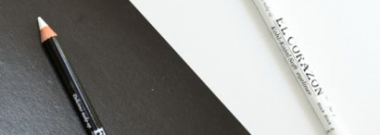 Мир черно-бел. С каялами от El Corazon Kohl-kajal soft eyeliner # 1 black # 2 white