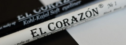 Мир черно-бел. С каялами от El Corazon Kohl-kajal soft eyeliner # 1 black # 2 white