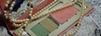 Couleur Caramel винтажный кейс, eyeshadow №90, 148, blush № 64