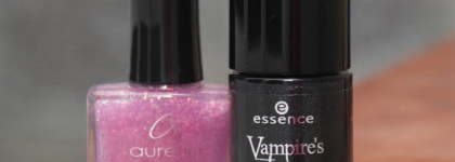 Укрощение-украшение черного лака. Essence и Aurelia