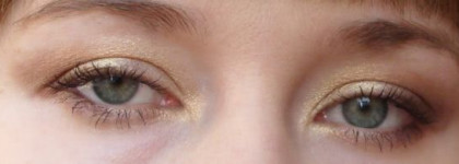 Золотистый макияж с помощью Nouba Quattro № 621