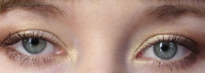 Золотистый макияж с помощью Nouba Quattro № 621