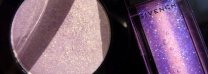 Блестящий дуэт: блеск для губ Pop Gloss Crystal Givenchy №413 + моно-тени Sephora chrome №5