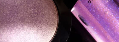 Блестящий дуэт: блеск для губ Pop Gloss Crystal Givenchy №413 + моно-тени Sephora chrome №5