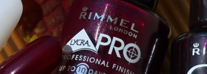 Лаки  Rimmel lycra PRO №410 Trend Spotting и Rimmel 60 seconds №600 Deliciously Dark