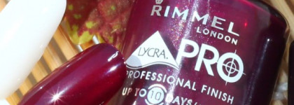 Лаки  Rimmel lycra PRO №410 Trend Spotting и Rimmel 60 seconds №600 Deliciously Dark