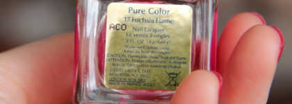 Estee Lauder Pure Color #17 Fuchsia Flame и OPI Miami Beet Nlb78