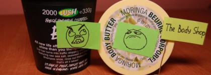 Lush vs. The Body Shop:  шампуни, гели для душа, скрабы, бодибаттеры