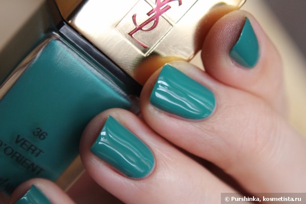 Весенний дуэт - YSL La Laque Couture 36 Vert D'Orient и Dior Top Coat Eclosion 001 Blossoming Top Coat