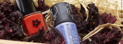 Лаки, которые заставляют меня улыбаться: Летуаль "miss orange" и Gosh "lavender love"