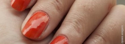 Лаки, которые заставляют меня улыбаться: Летуаль "miss orange" и Gosh "lavender love"