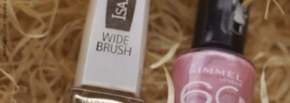 Совсем не модный лак: Isa Dora gold sparkles и неудачное дополнение Rimmel Star kissed