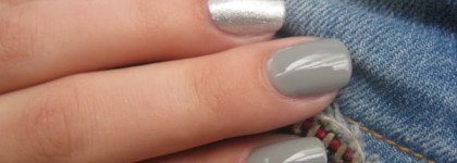 Sally Hansen Hard As Nails Xtreme Wear  nail color Celeb City 220 и Wet Cement 460