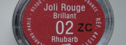 Губная помада Clarins Joli Rouge Brillant №02 Rhubarb - большая радость и совсем немножко печали в одном флаконе