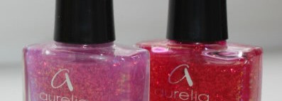 Лаки со слюдой  Aurelia Magnifique Flakes тон 140 «Сказочный намек» и тон 139 «Сокровища Али-Бабы»
