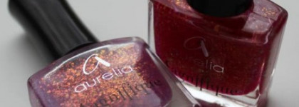 Лаки со слюдой  Aurelia Magnifique Flakes тон 140 «Сказочный намек» и тон 139 «Сокровища Али-Бабы»