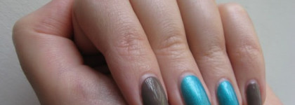 CND Shellac. Особенности технологии и маникюр с двумя оттенками: # 29 Hotski to Tchotchke, # 34 Rubble