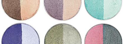 Lambre: Duo Baked eye shadows # D2. Запечённые тени и три варианта макияжа