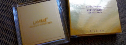 Три оттенка-комплимента для зелёных глаз. Lambre Satin Trio eye shadow #06
