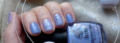 Нежные цветки барвинка... INM Out The Door nail lacquer #226 Partido; Sagitta Dalmation Collection nail laquer #10