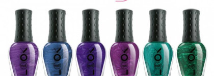 Полуночный барвинок... Morgan Taylor Eye Candy, nailLOOK Indigo, INM Looks Wet