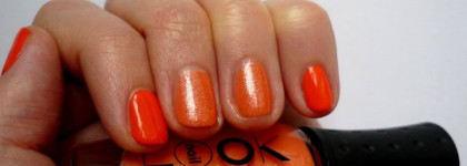 Заводной апельсин... и персик. Divage Emotion Gel Expert № 07; nailLOOK Bora Bora # 31058