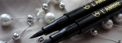 Подводка-фломастер Lambre Permanent Eyeliner Pen # 01 бирюзовая, # 02 коричневая