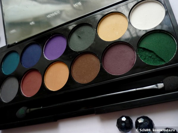 Sleek MakeUP I-Divine Eyeshadow Palette # Ultra Mattes V2 Darks. Восемь вариантов макияжа
