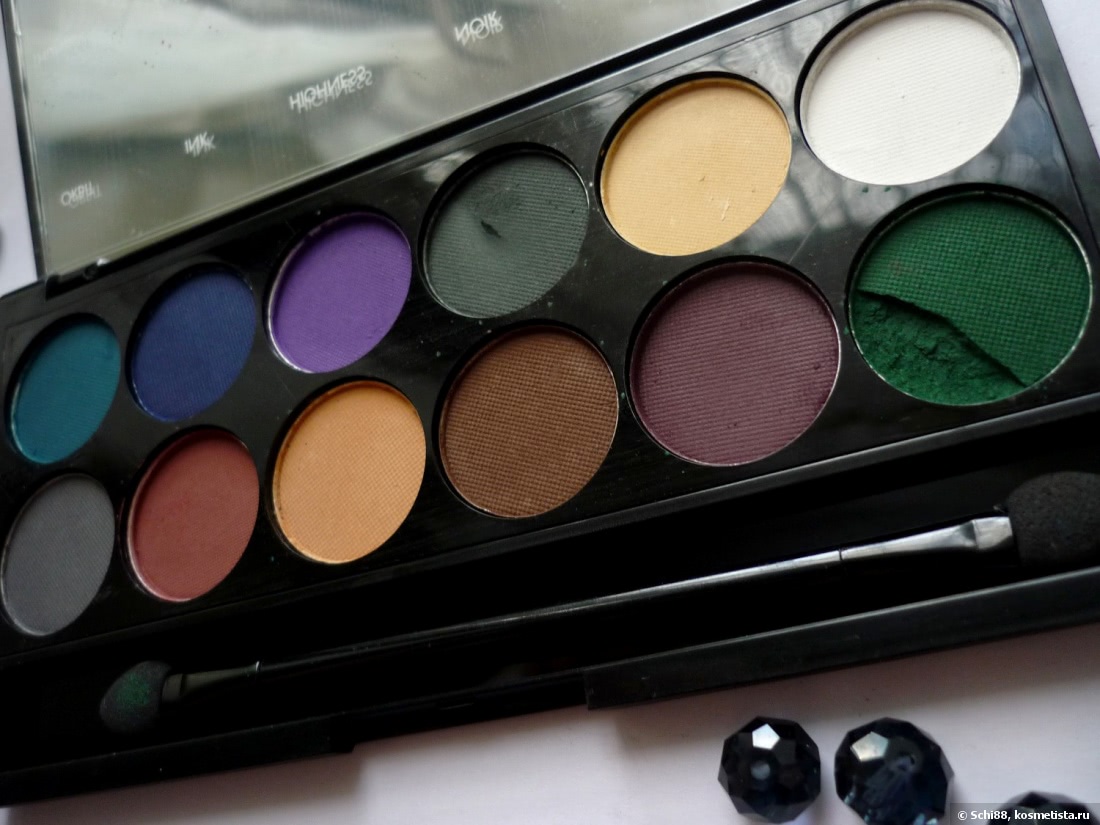 Sleek MakeUP I-Divine Eyeshadow Palette # Ultra Mattes V2 Darks. Восемь вариантов макияжа