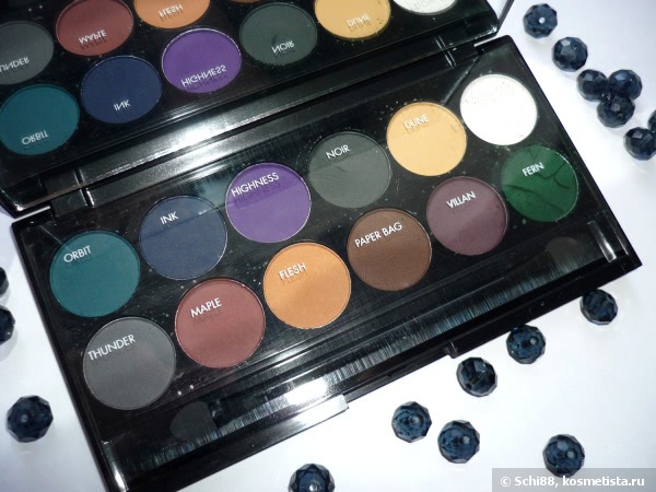 Sleek MakeUP I-Divine Eyeshadow Palette # Ultra Mattes V2 Darks. Восемь вариантов макияжа