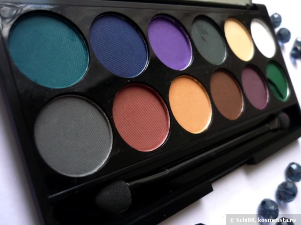 Sleek MakeUP I-Divine Eyeshadow Palette # Ultra Mattes V2 Darks. Восемь вариантов макияжа