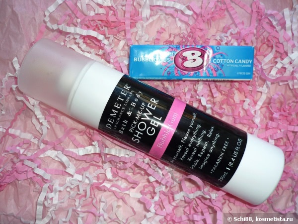 Ароматная ванная комната. Demeter Fragrance Library: Bubble Gum (Жевательная резинка) Bath & Body Pick-me-Up Shower Gel