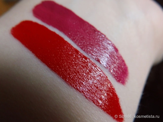 Nouba Shine Impact lip color # 503 Temptation, # 504 Obsession