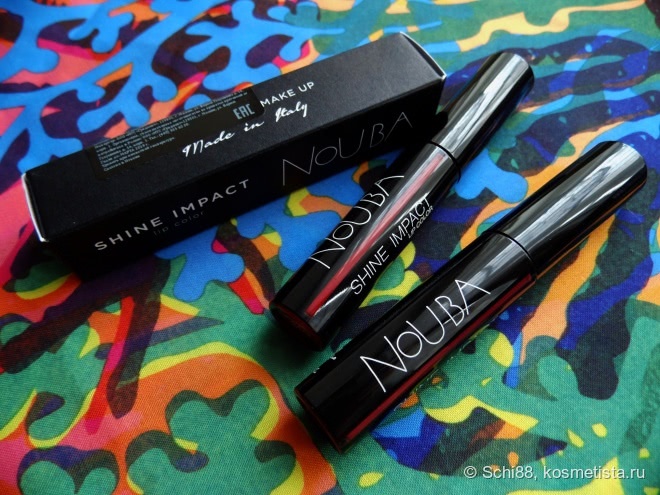 Nouba Shine Impact lip color # 503 Temptation, # 504 Obsession