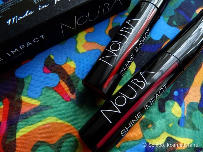 Nouba Shine Impact lip color # 503 Temptation, # 504 Obsession