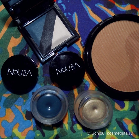 Nouba Tre eyeshadow trio # 1 Vanity, # 2 Desire